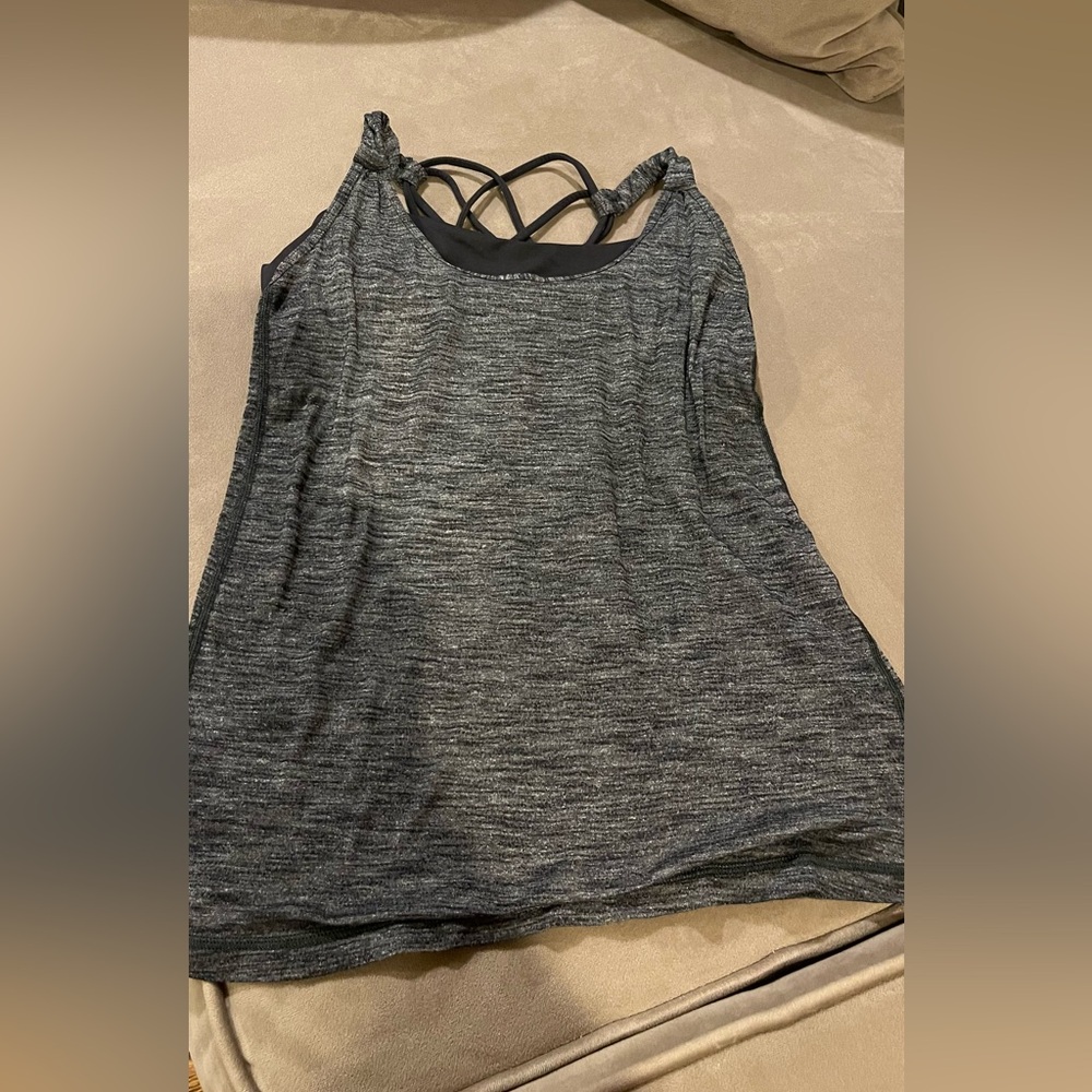 Women's Gray Sleeveless Top